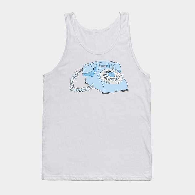 Vintage Telephone Tank Top by murialbezanson